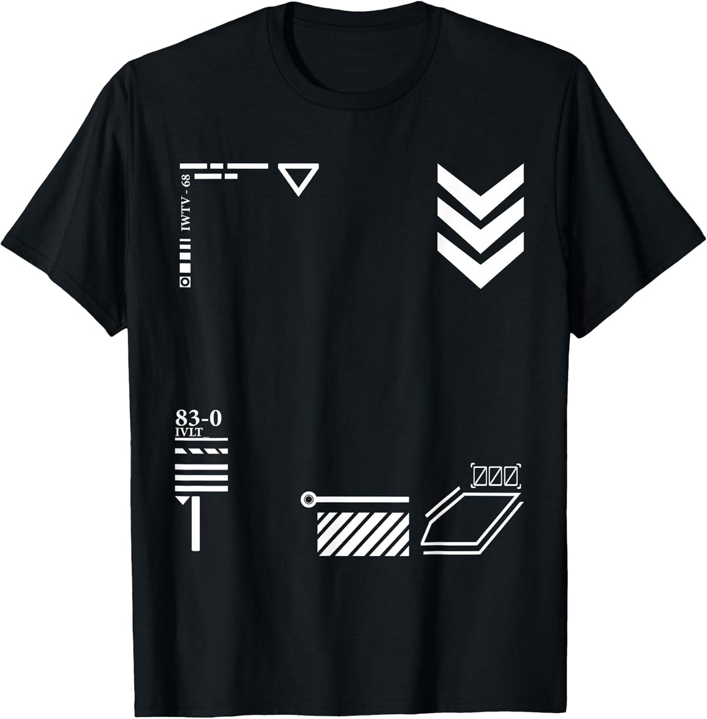 Techwear Goth Ninja Black Sign T-Shirt