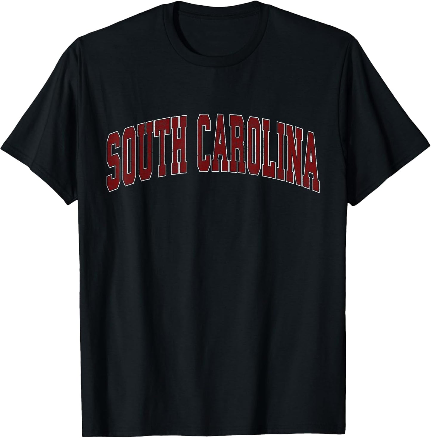 South Carolina SC Retro Vintage Athletic Sports Red Design T-Shirt