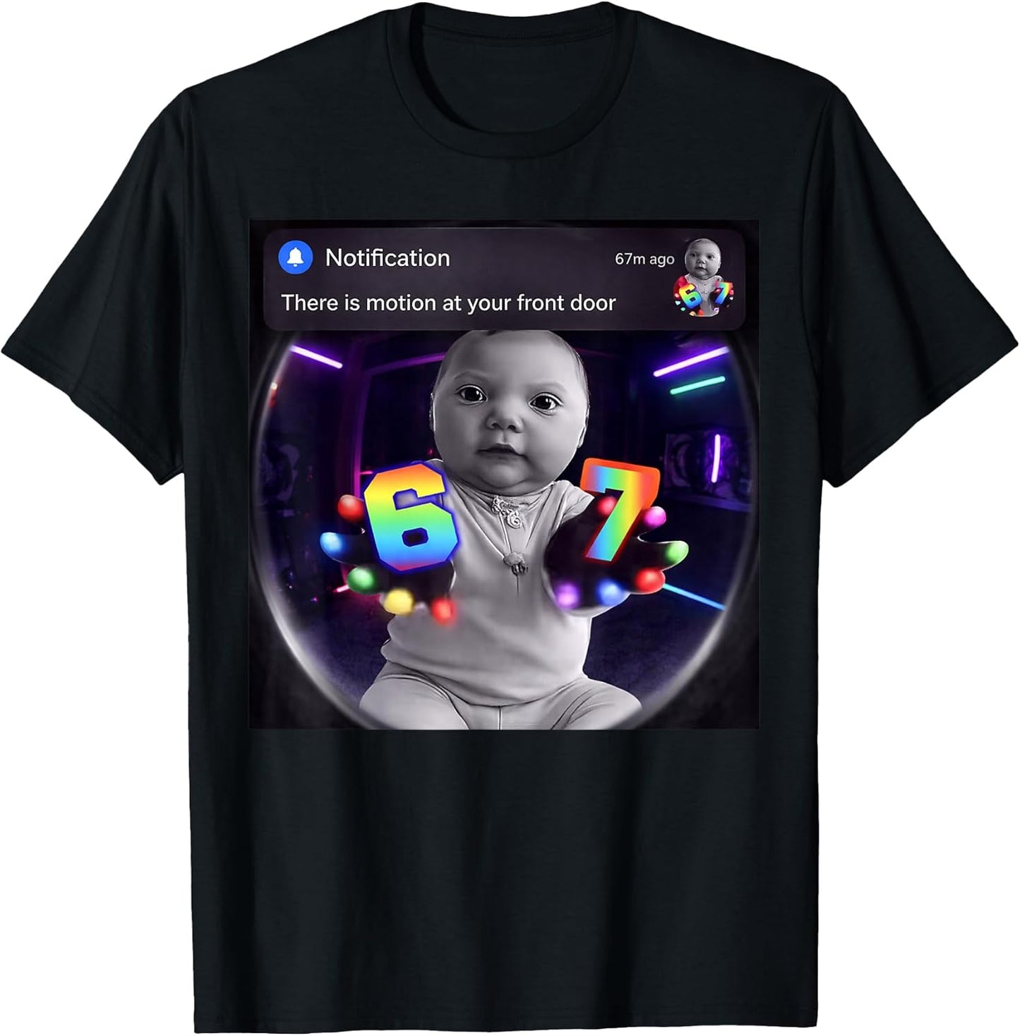 Funny Ai Baby Gloves Led 67 Motion at Your Front Door Meme T-Shirt