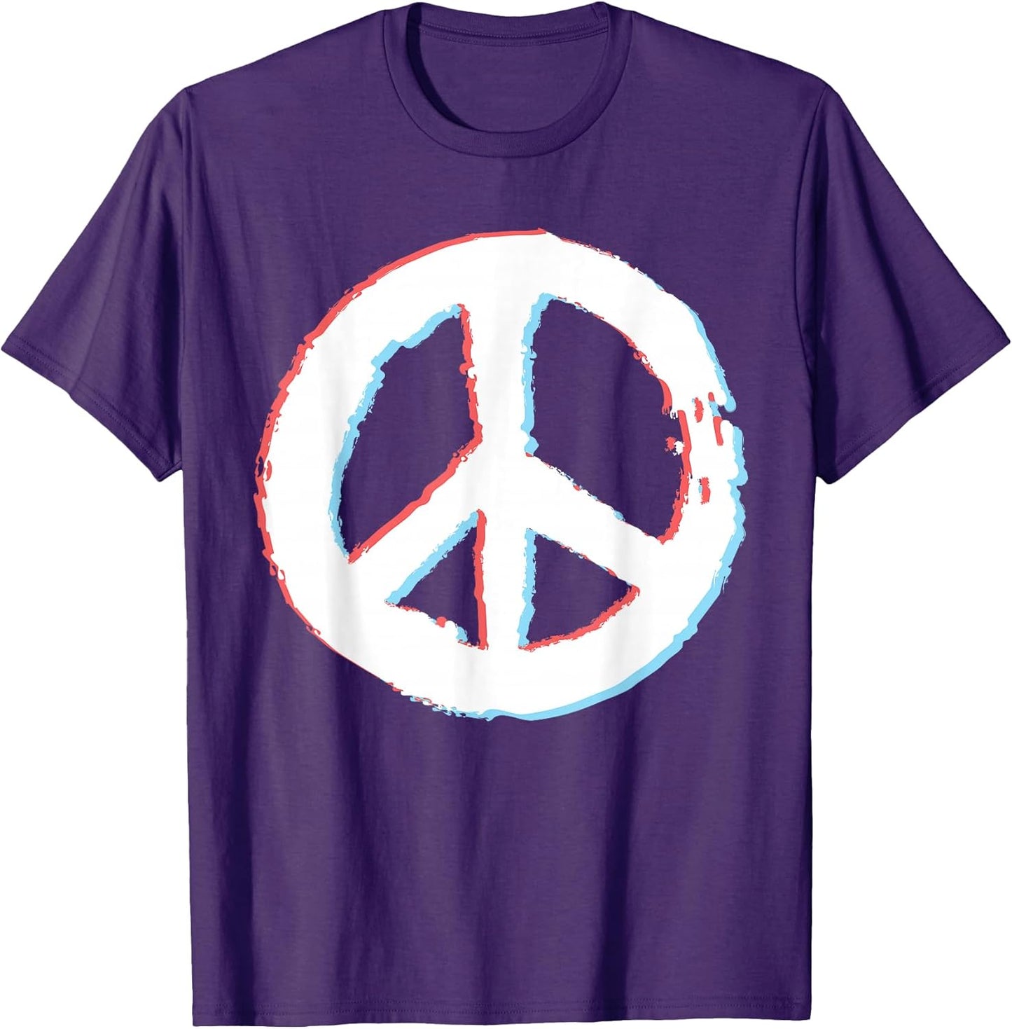 Vintage Peace Sign 60s 70s Retro Cool Hippie Costume idea T-Shirt