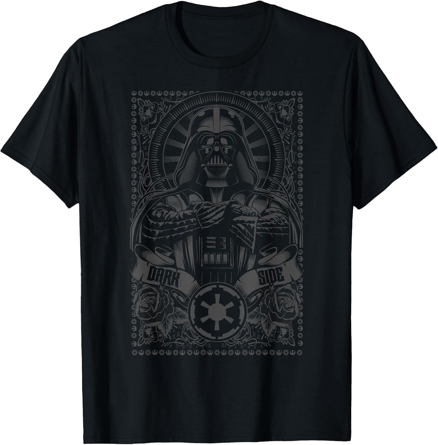 Dark Side Darth Vader Ornate Etching T-Shirt T-Shirt