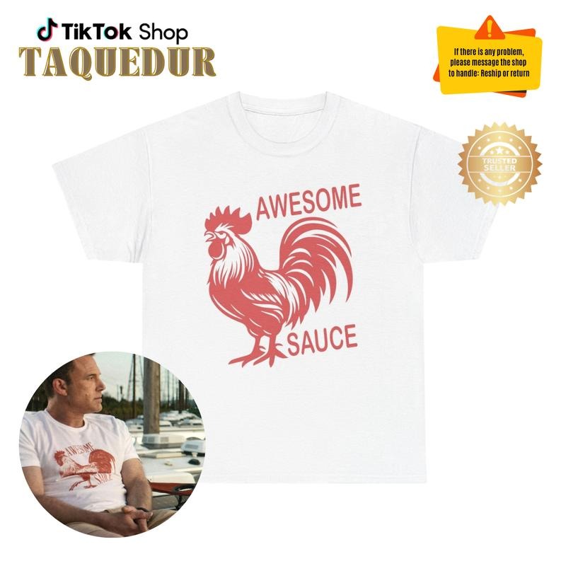 Awesome Sauce Shirt, Awesome Sauce with Picture of Rooster Shirt, Awesome Sauce Shirt, Sriracha Shirt, Foodie Gift, Sarcastic Meme Shirt.The Accountant 2