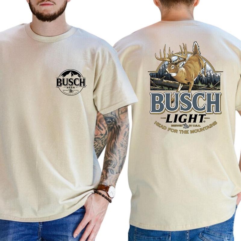 Busch Light Head For The Mountains T-shirt, Men's & Women's Tops T-shirt, Busch Light Tee,Vintage Tee
