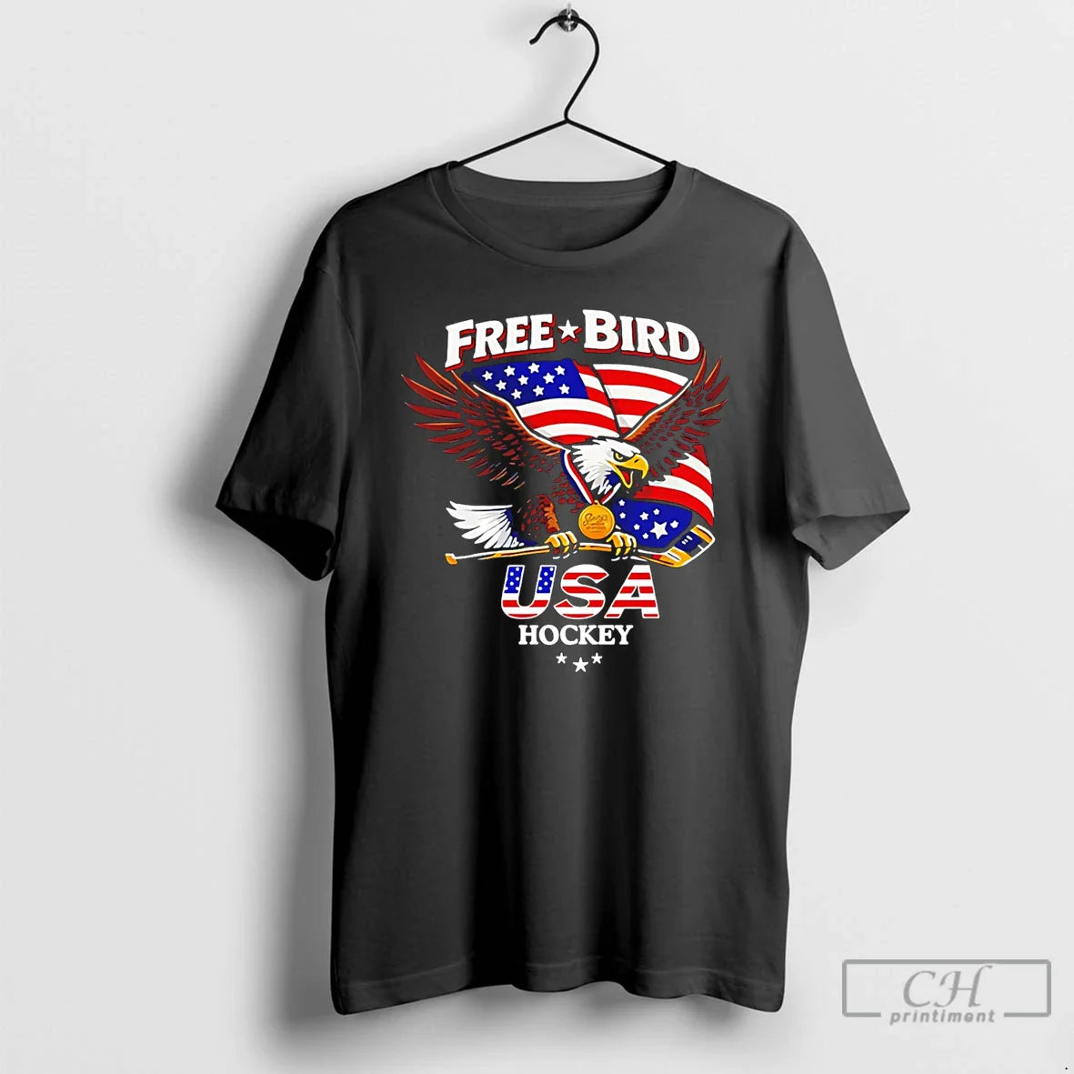 Classic Eagle Free Bird Usa Hockey