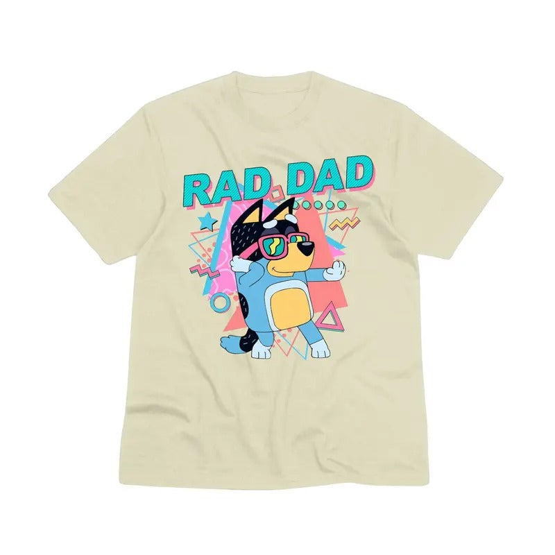 Funny Bluey Dad Shirt DRG, Fathers Day Gift DRG, Family Matching Shirts, Bandit Dad DRG, Trending Popular Shirt DRG, Retro 90s Nostalgia DRG