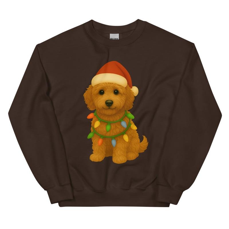 Golden Doodle Dog Christmas Sweatshirt