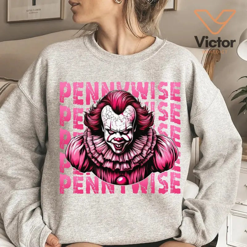 Halloween Pink H.o.r.r.or Movies SweatShirt, Series K.i.l.l.er Halloween Shirt, Halloween Friends Shirt, T-shirts, Crewnecks, Hoodies – Gifts Suitable for Anyone