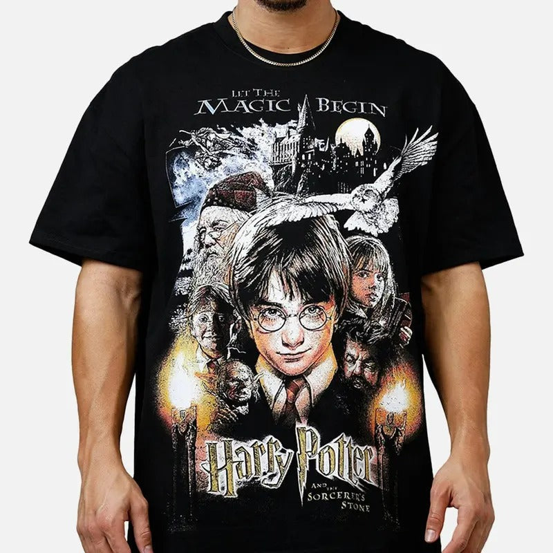 Harry P. Snape & Draco Malfoy Vintage T-Shirt Trending Movie Shirt Menswear Womenswear Streetwear Movie Fans Graphic Casual Clothing Crewneck Cotton