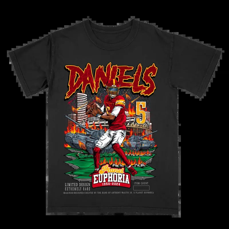 Jayden Daniels V2 Black Tee Gift For Fan - Men's Casual T-shirt - Menswear