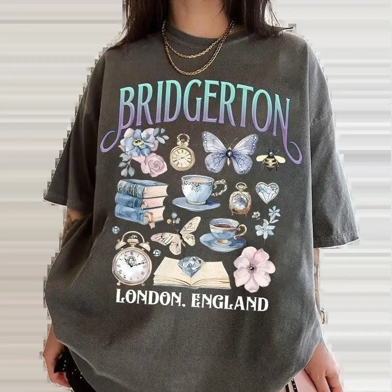 Lady Whistledown's Tea House shirt, Bridgerton shirt, throne of glass book merch, Spill the tee, dark romance shirts