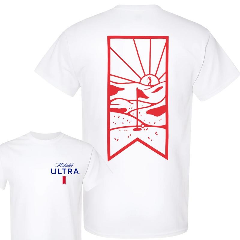 Michelob Ultra Golf Tshirt , Double Side, For her, Men's tops , Michelob Ultra Shirt , For him