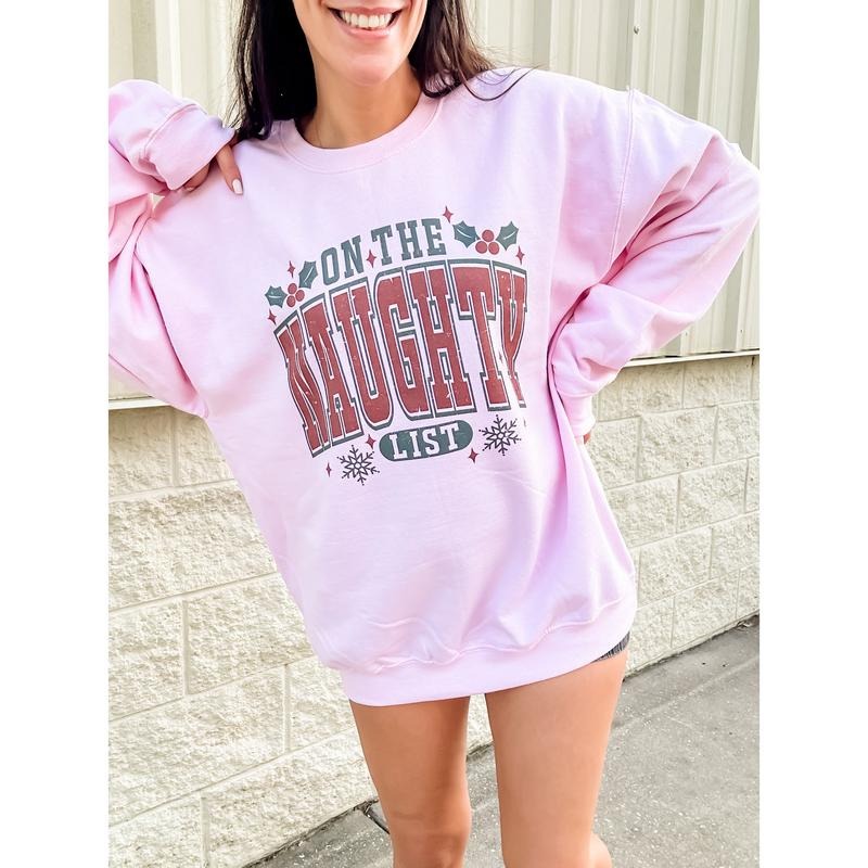 Naughty List Graphic Top