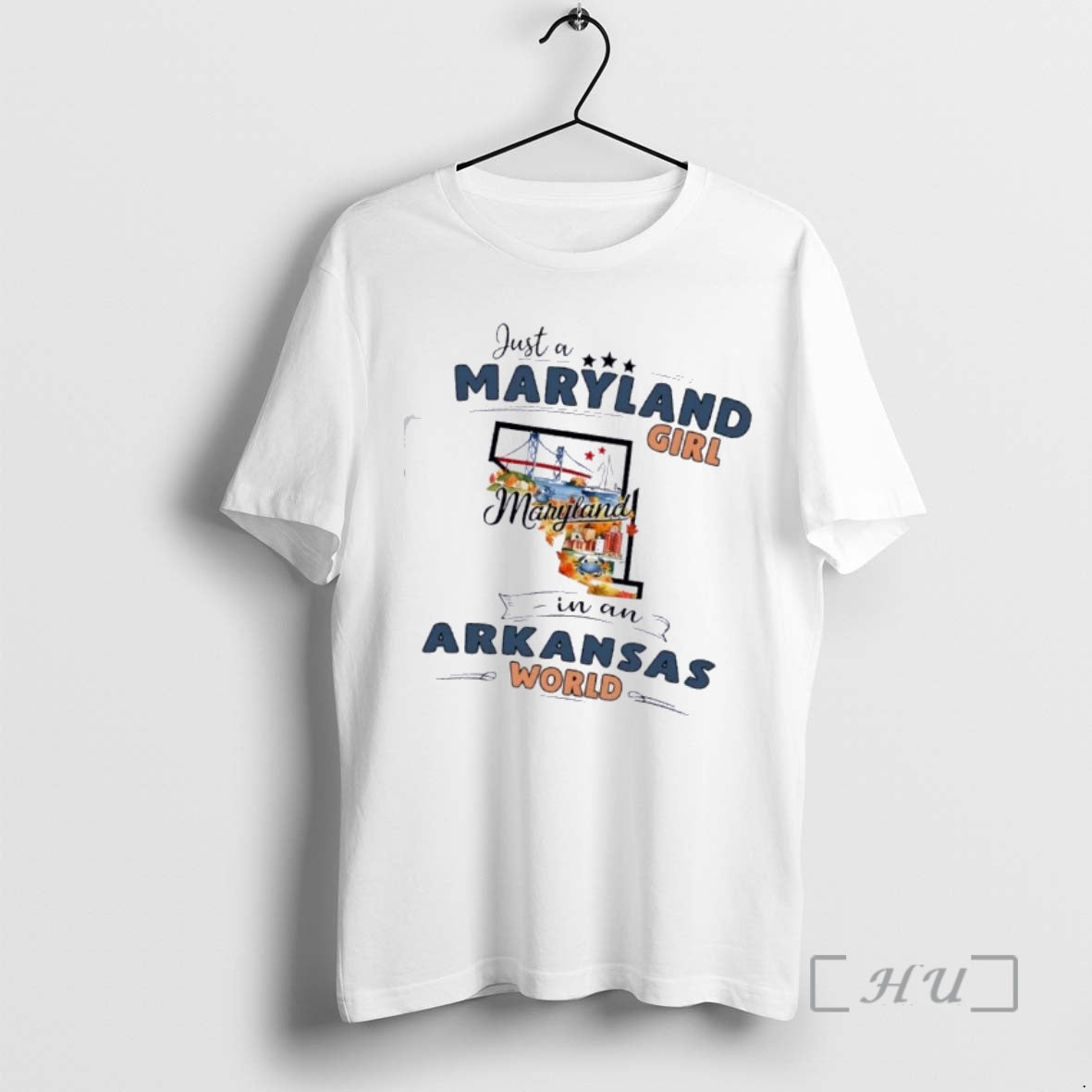 Officials Just A Maryland Girl Girl In A Arkansas World Map Premium T Shirts Sweater