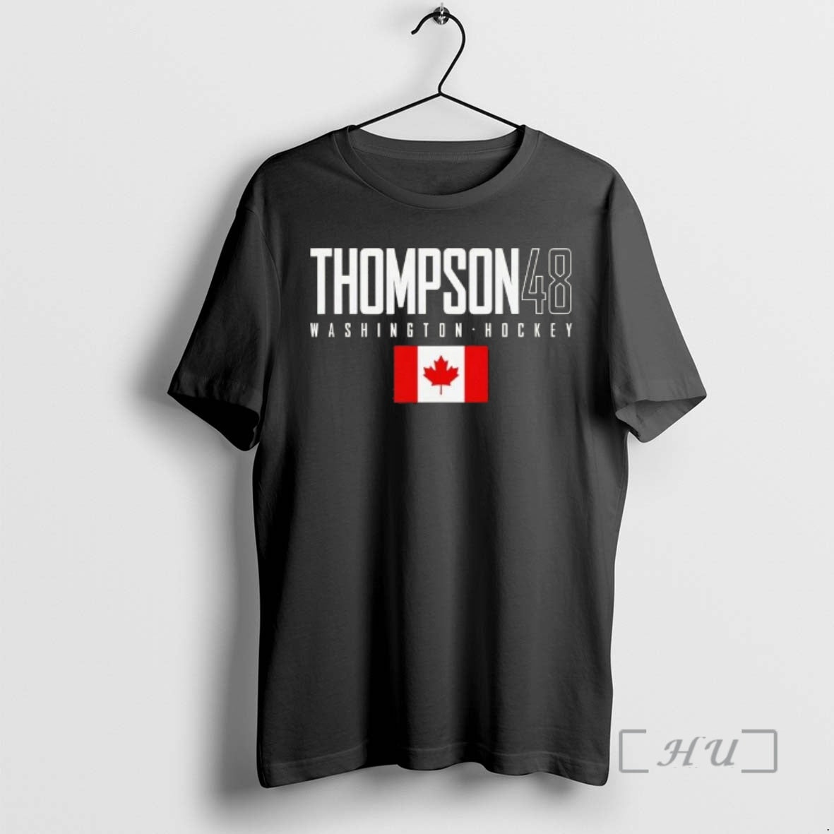 Officials Logan Thompson 48 Washington Capitals Canada Flag Elite