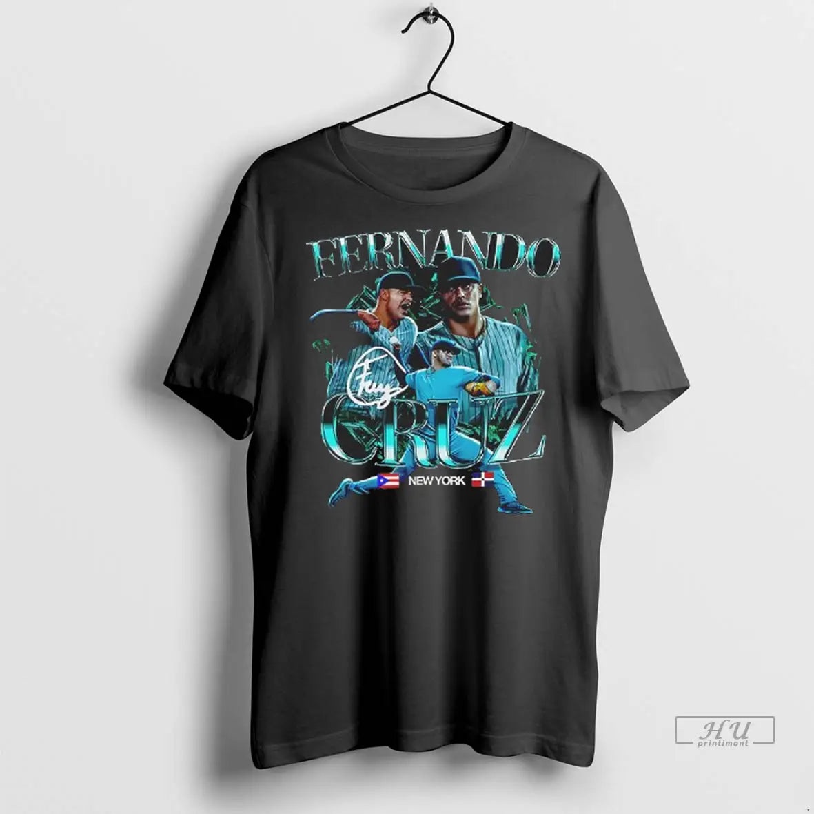 Officials New York Yankees Fernando Cruz Graphic Signature T Shirts