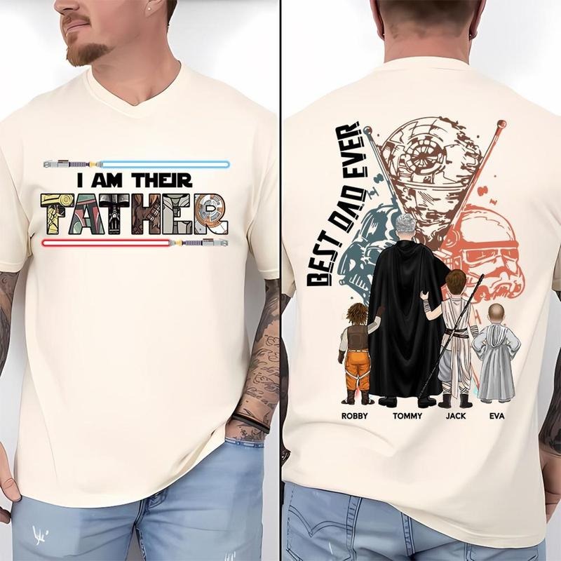 Personalized I Am Their Father Shirt, Custom Father's Day Shirt, Gift for Dad Shirt, Funny Dad Shirt, Custom Name Dad with Kids Shirt