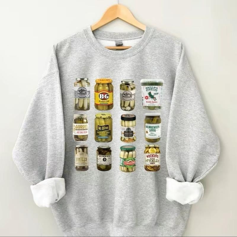 Pickle Jar Sweatshirt Best Selling Cotton Crewneck Casual Menswear