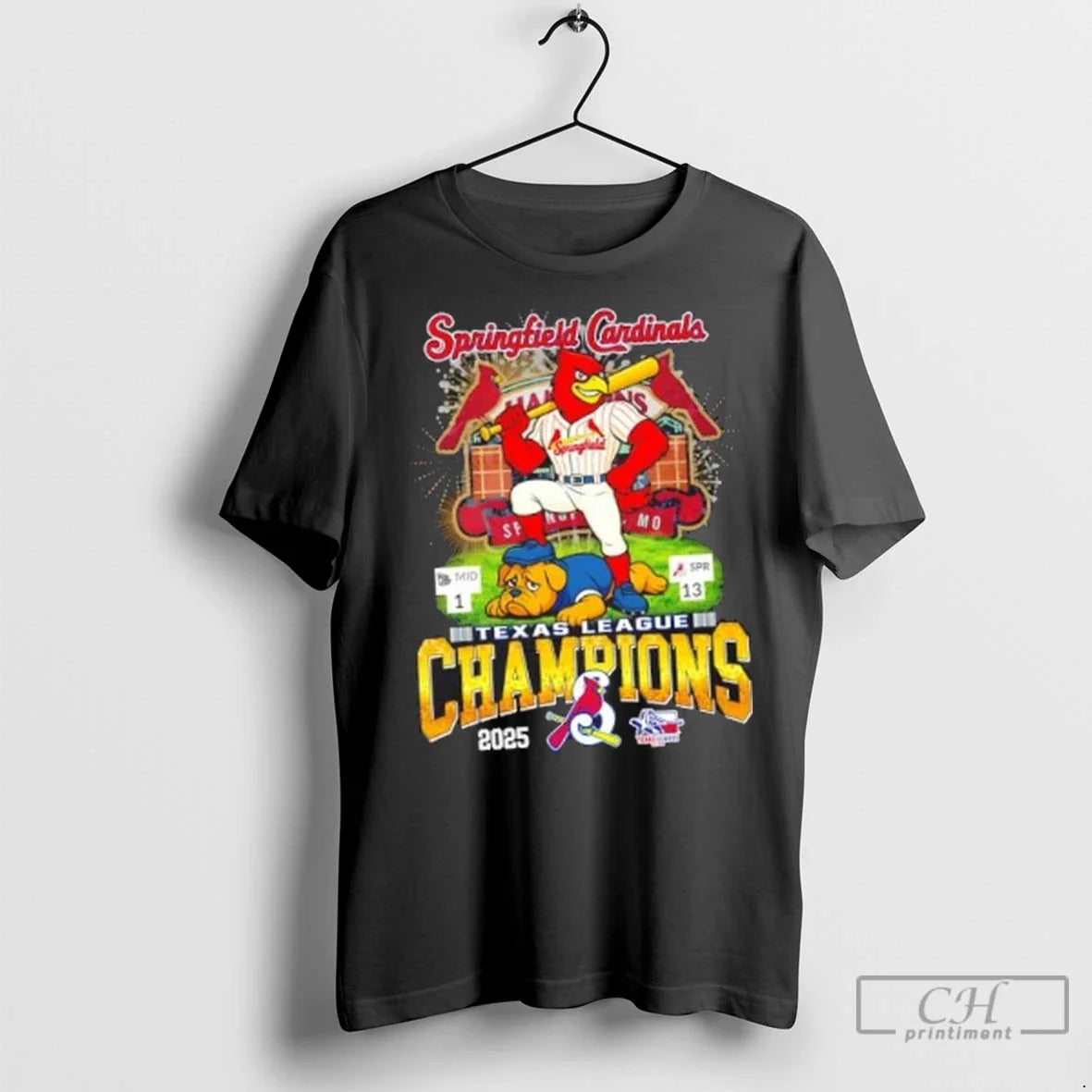 Premium Mascots Springfield Cardinals 2025 Texas League Champions