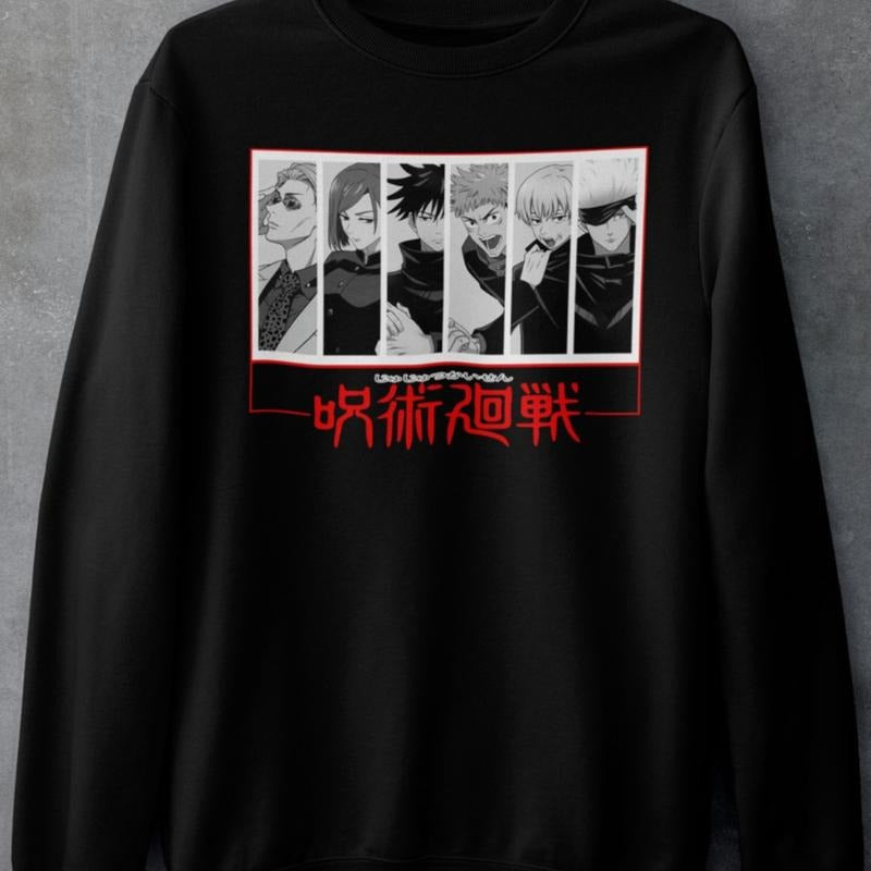 Satoru Gojo,Yuji Itadori,Megumi Fushiguro, Kugisaki,Jujutsu Kaisen Sweatshirt
