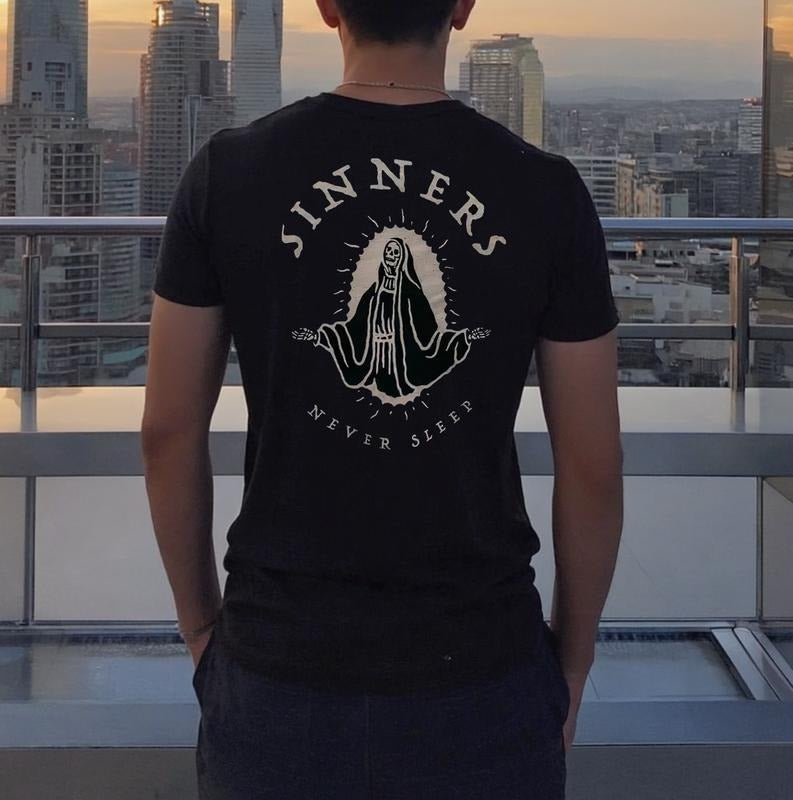 Sinners T-shirt, Sinnerss Neverr Sleep Shirt, Funny Shirt For Him For Her, Streetwear Trend Shirt