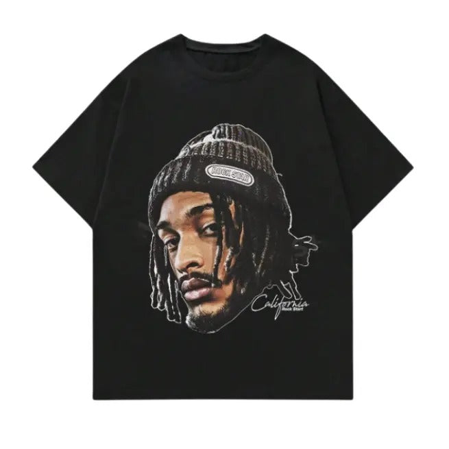 Street Life Men's Portrait Printed Short Sleeve T-Shirt, Sweatshirt, Hoodie Size S- 3XL,Gift For Women Top Womenswear Underwear Humen, Underwear Tshirt Lady Streetwear Human Shortsleeve Shoe Tropical Wetsuit