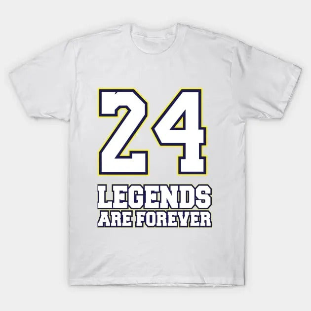 T Shirt Kobe Kobe Bryant 24 Casual Cotton