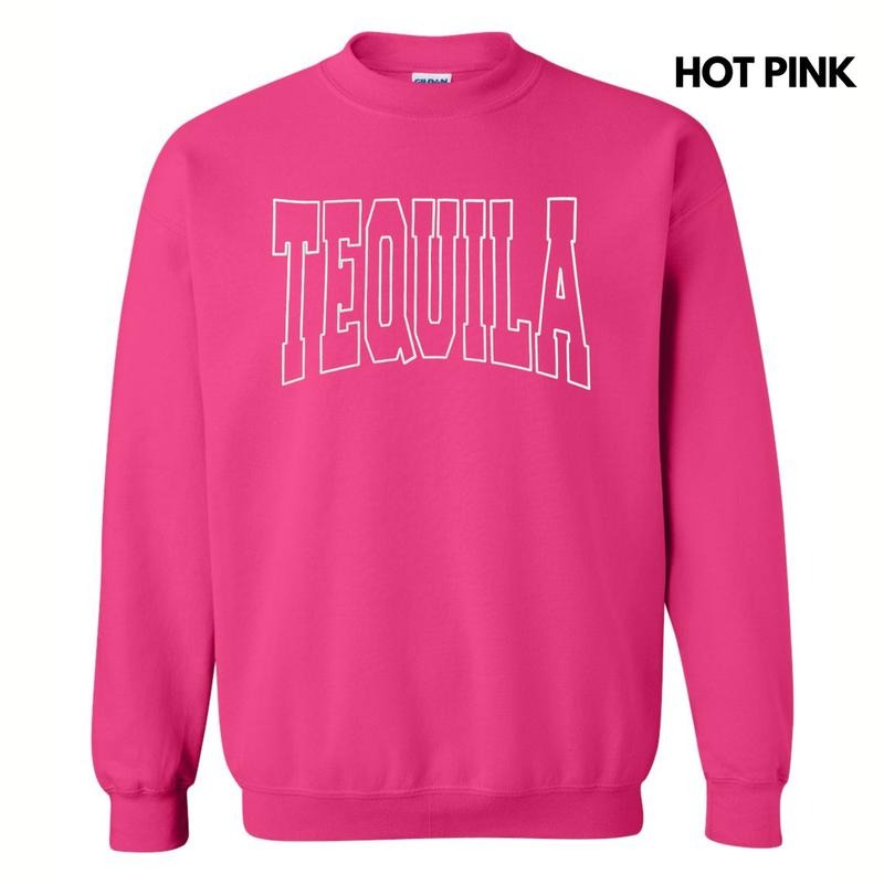 TEQUILA White Puff Sweatshirt