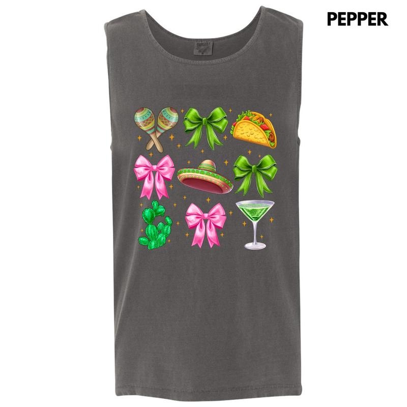 Tank Top - Cinco Coquette Collage Comfort Colors Tank Top 'NLB'
