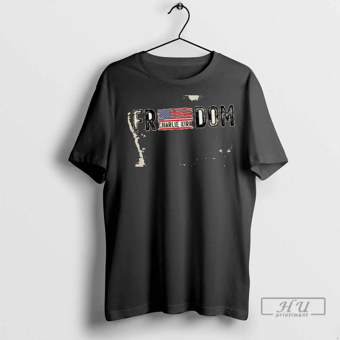 Trending Freedom Charlie Kirk Usa Flag Vintage T Shirts