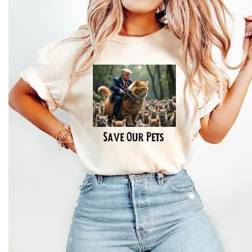Trum Save Our Pets Shirt, Save our Cats Shirt, Trum.p Debate Shirt, Tru.mp and Kamala Debate Shirt, Tr.ump Fight Shirt