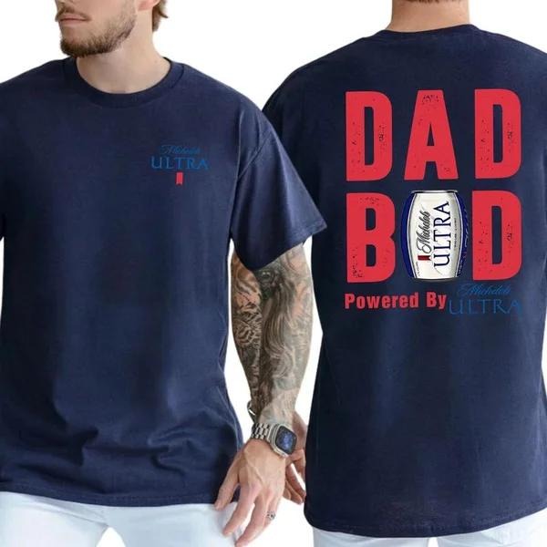 Two-sided Michelob Ultra American Flag T-shirt, Funny Summer Graphic Tee, Trendy Outdoors Beer Lover Sweatshirt, Unisex Hoodie, Independence Day
