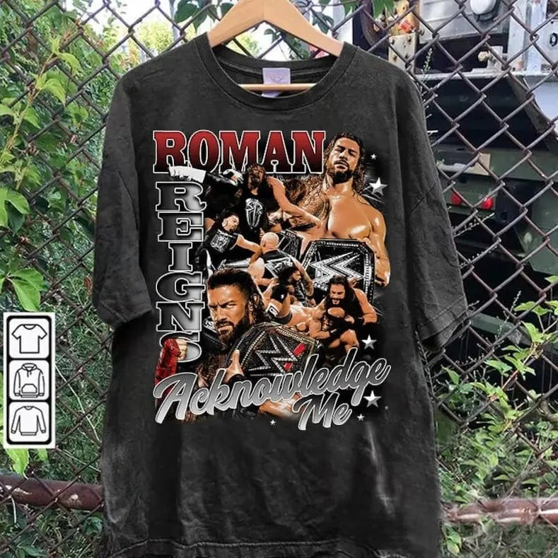 Vintage 90s Graphic Style Roman Reigns T-shirt - Roman Reigns T-shirt - American Professional Wrestler Tee For Man and Woman Unisex T-shirt, Gift For Fan