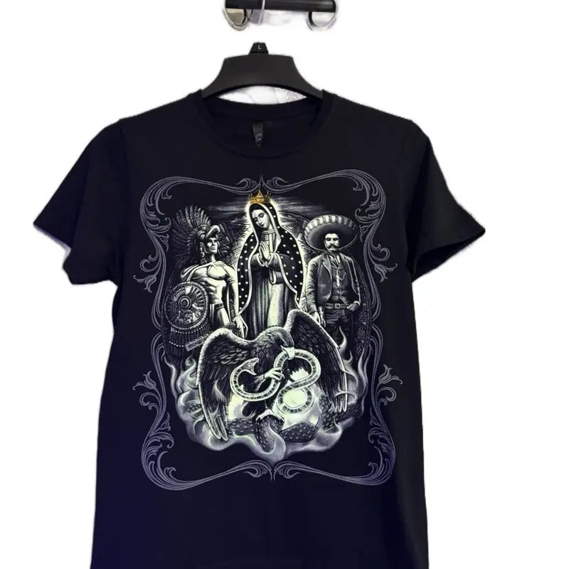 Virgencita hermosa T-shirt Menswear Shortsleeve Tshirt