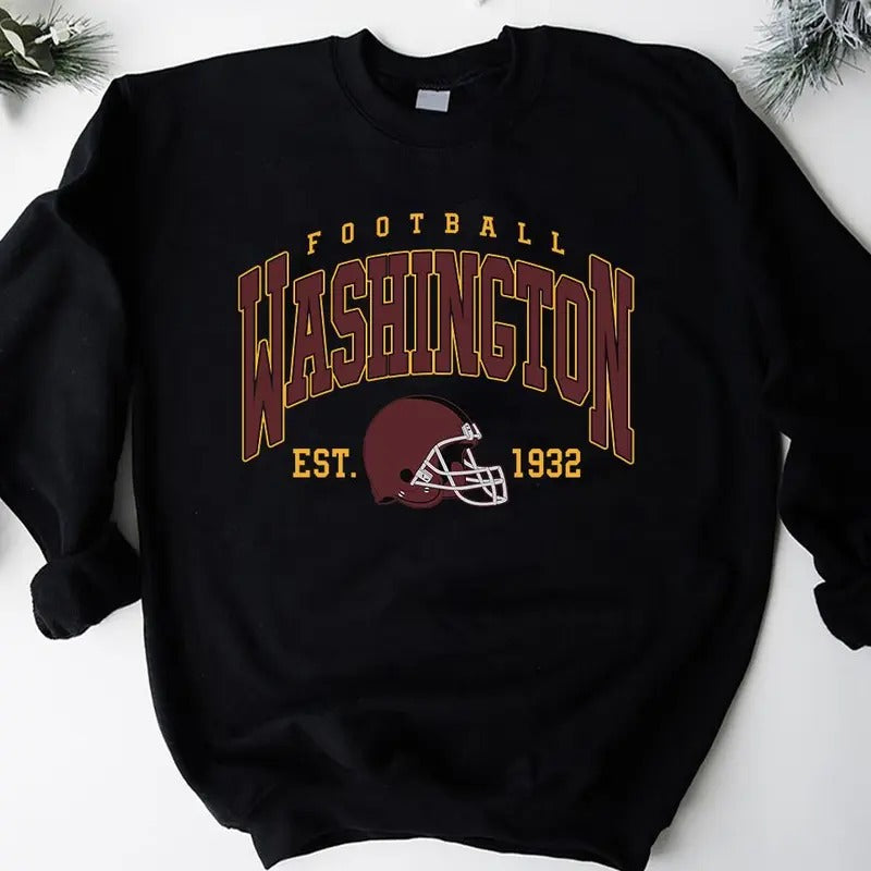 Washington Football Sweatshirt,Washington Crewneck Commander Sweater,Washington Fan Gift,Washington Shirt