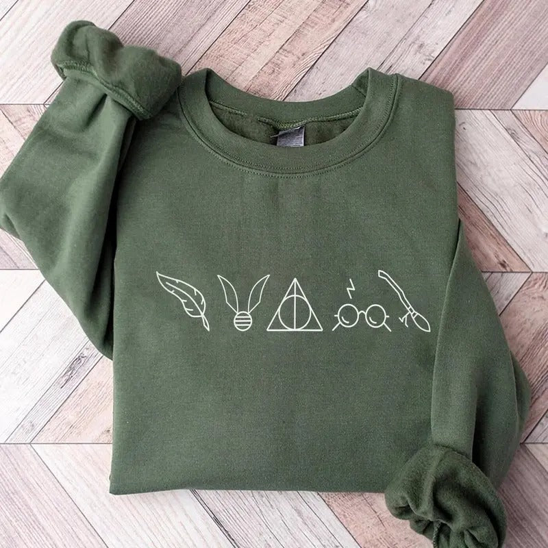 Wizard Sweatshirt, Wizard Gift for Book Lovers, Cozy Bookish sweater, Perfect Wizard School Inspired Gift, Bookish Sweatshirt, Wizard shirtstyle{n002}2