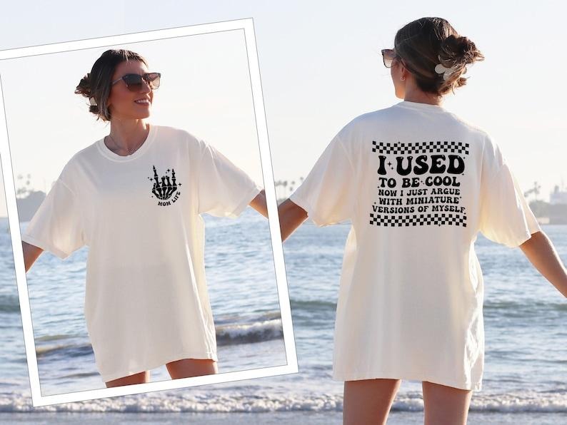 Women's Cool Mom Crewneck T-Shirt - Soft and Breathable Fabric - Long Length for Summer Outfit Breathable Casual Comfort Comfortable