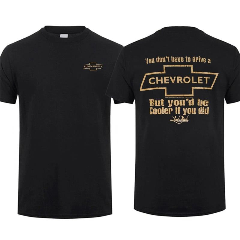 You'd Be Cooler Chevy Shirt Chevy C10 Shirt Menswear Chevy Gang Obs Shirt Truck Shirt, Menswear Car Parts Short Sleeve