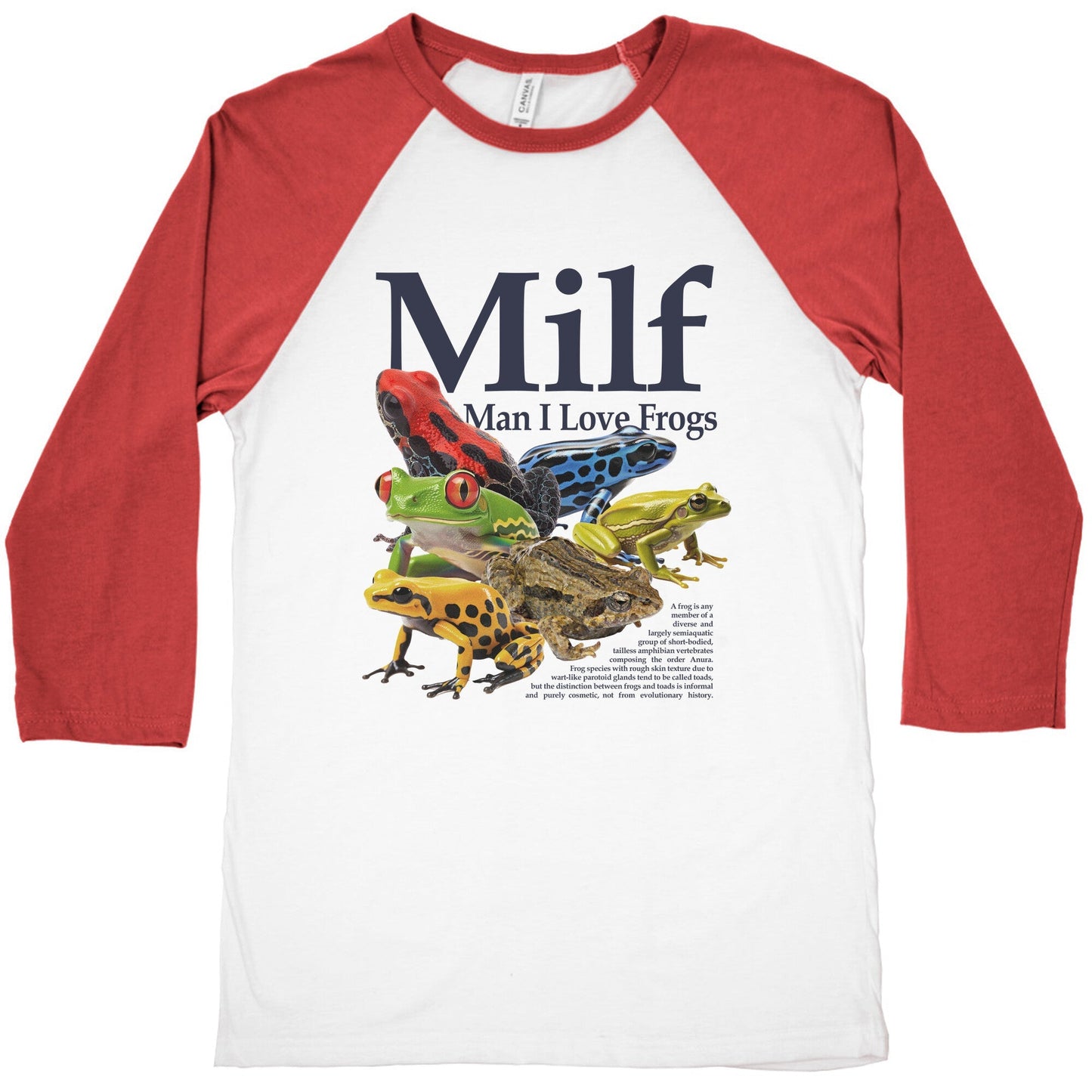 MILF Man I Love Frogs Baseball Tee