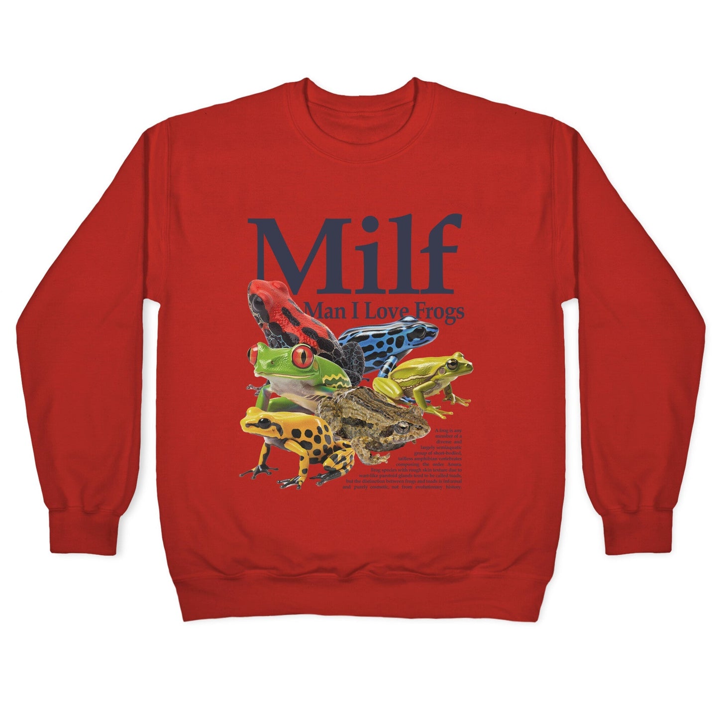 MILF Man I Love Frogs Crewneck Sweatshirt