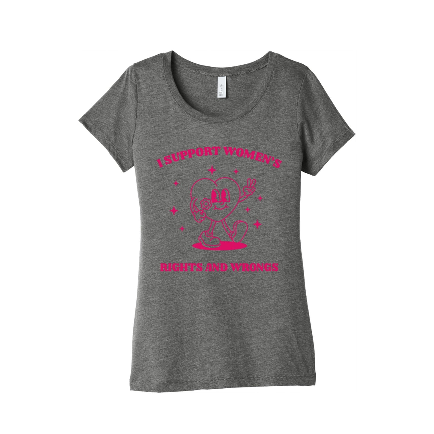 I Support Womens Rights And Wrongs Womens Triblend Tee