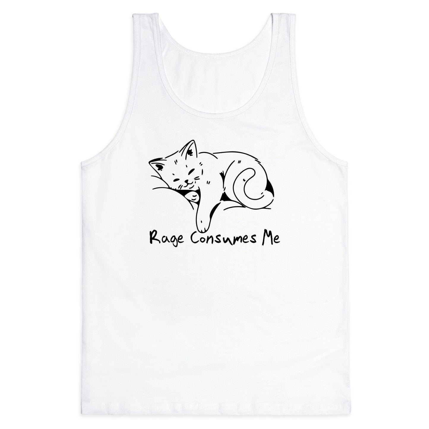 Rage Consumes Me Kitten Tank Top