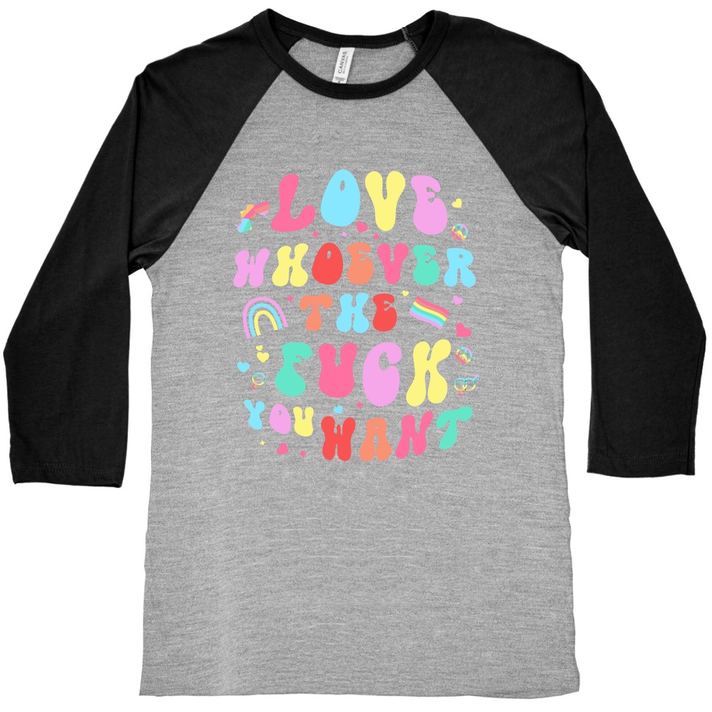 Love Whoever The F You Want Baseball Tee