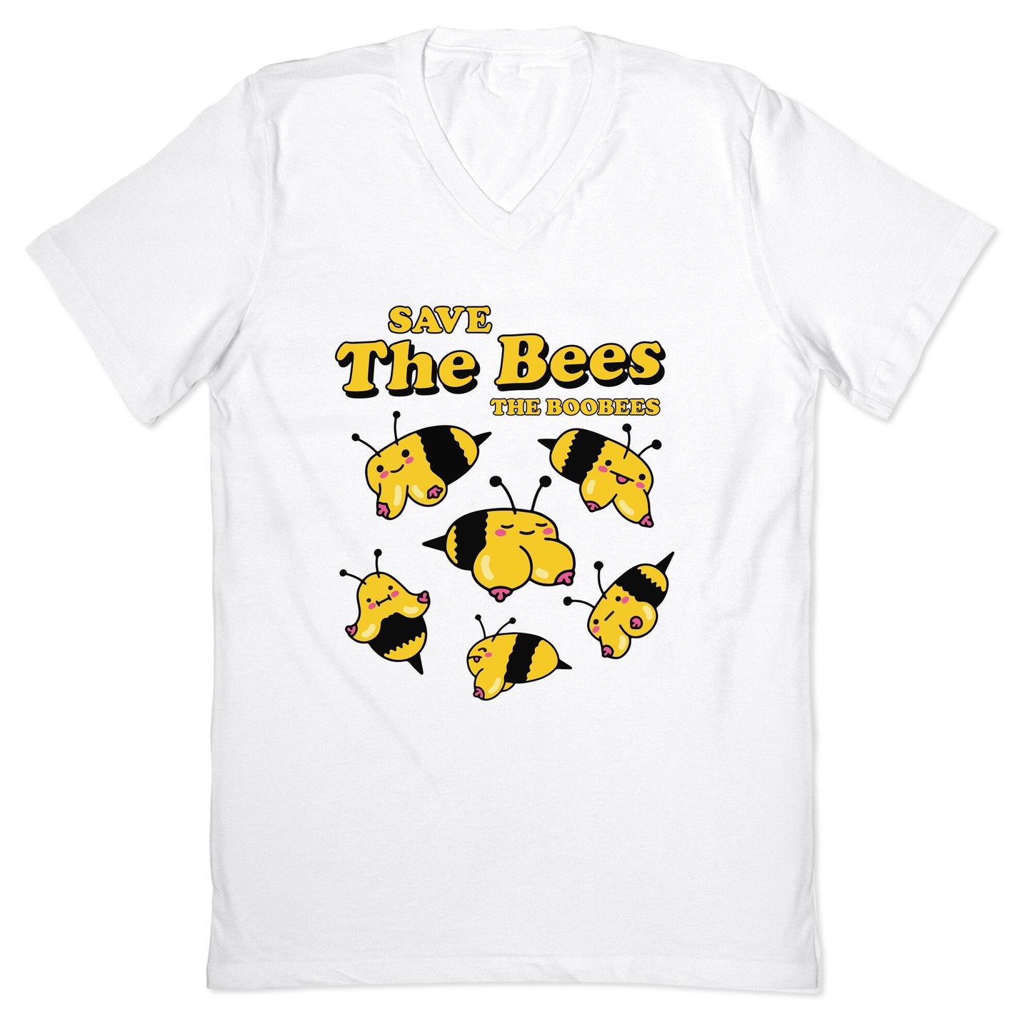Save The Bees Boobees V-Neck