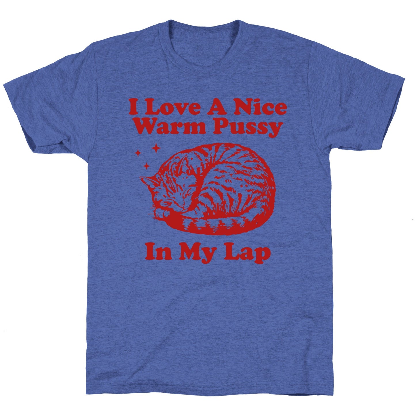 I Love A Nice Warm Pussy In My Lap Unisex Triblend Tee