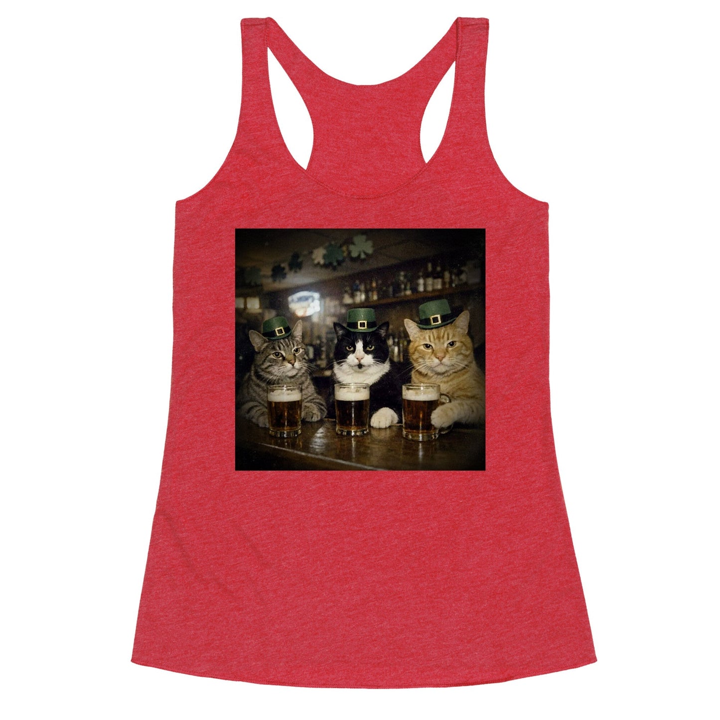 Saint Patrick Cats Racerback Tank