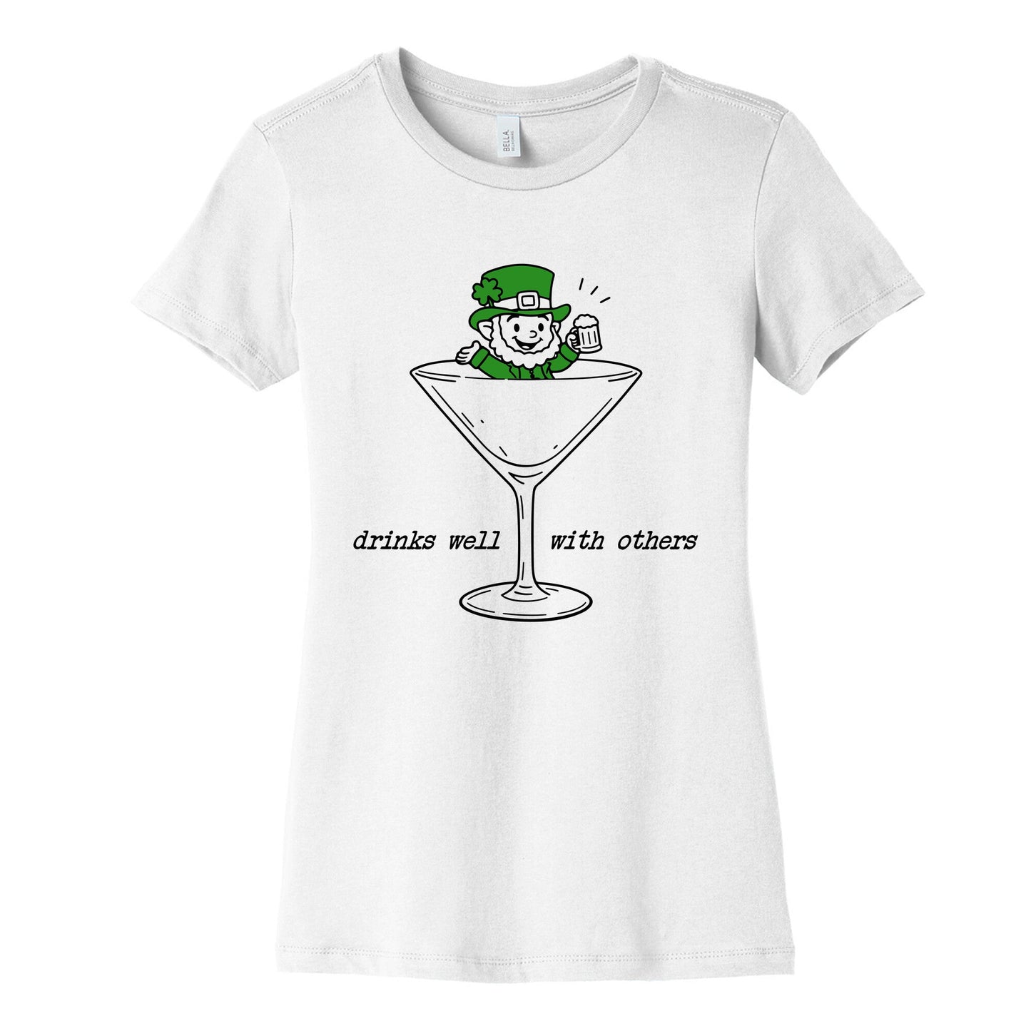Drinks Well With Others Womens Cotton Tee