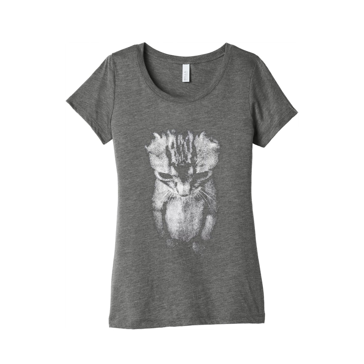 Sad Little Cat Womens Triblend Tee