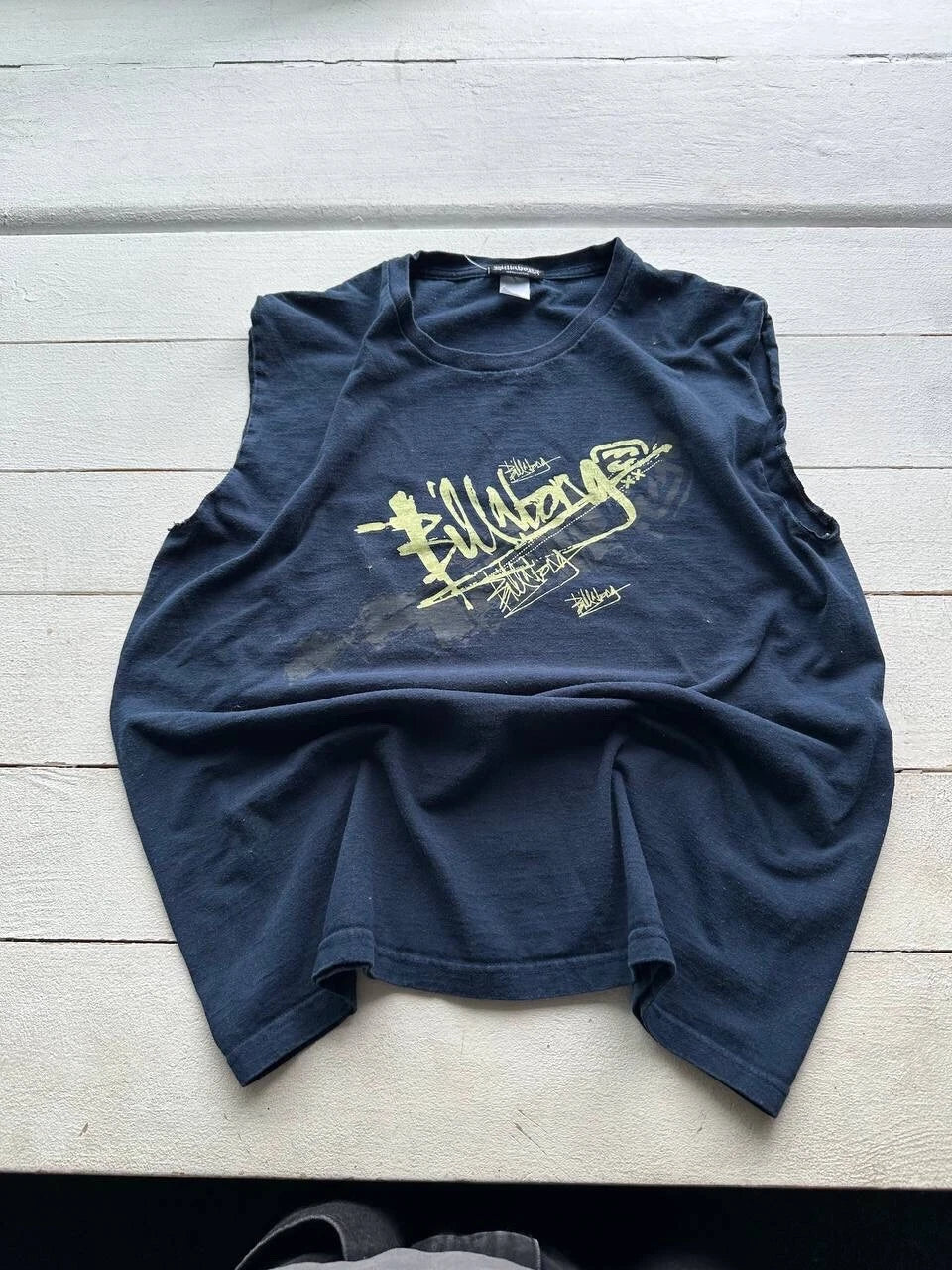 🚨90s Vintage BILLABONG Shirt Mens Tank Top Surfer Y2K Rare Faded 90s Big logo