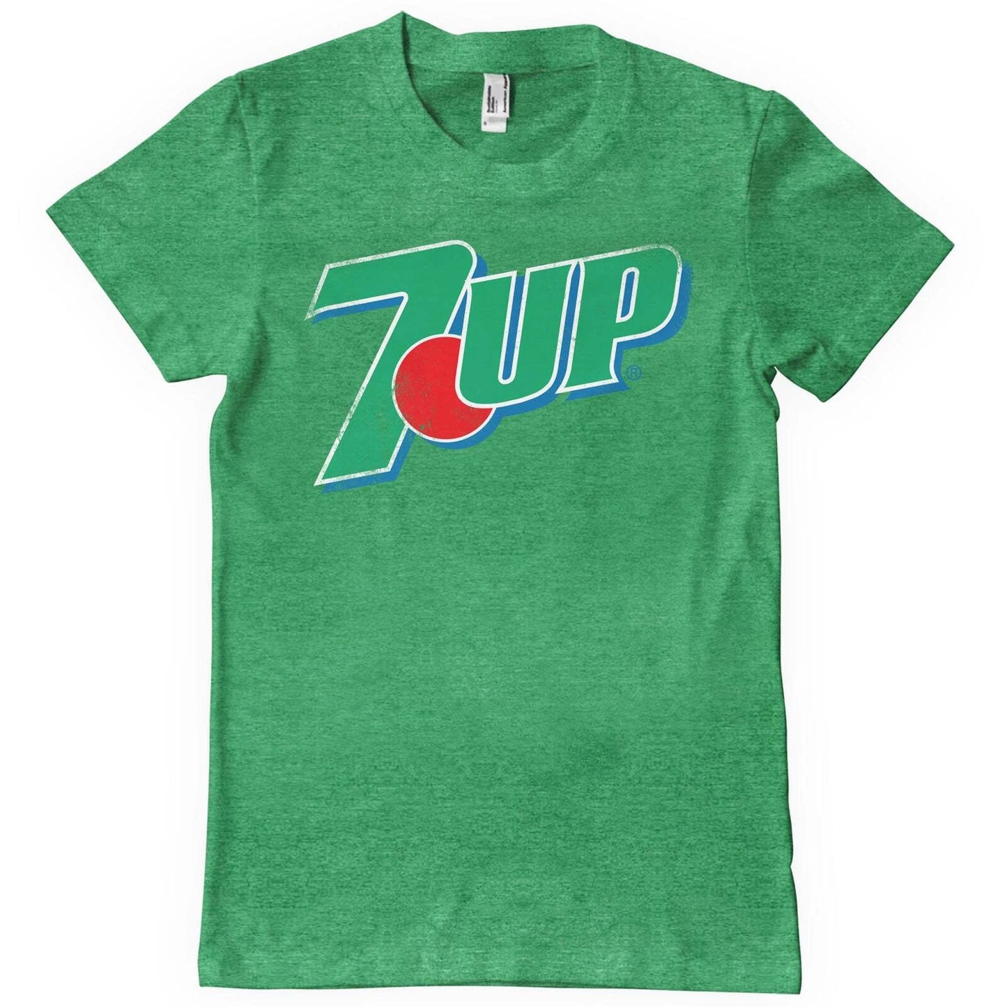 Officially Licensed 7UP - 7-UP 80s Washed Logo Mens T-Shirt