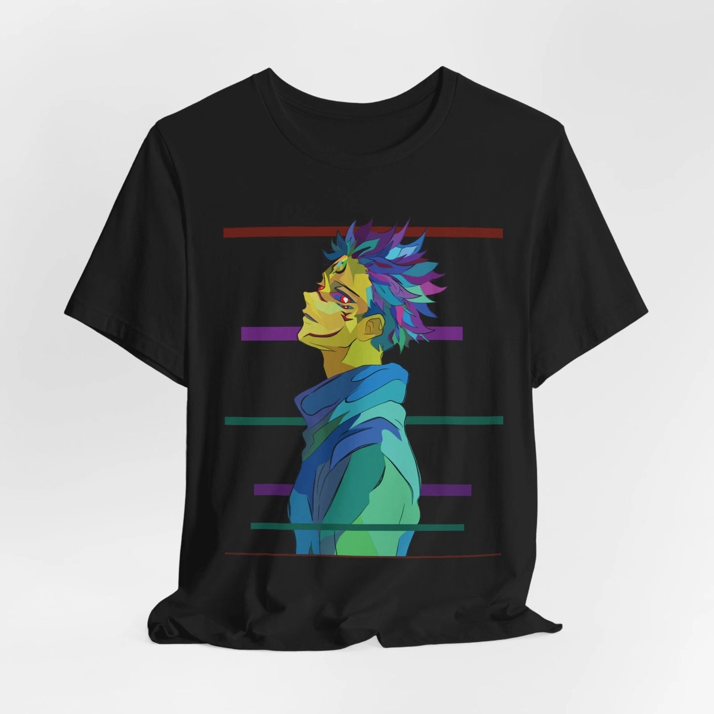 Sukuna Pop Art Tee, Anime Fan Gift, Jujutsu Kaisen Shirt, Unisex Graphic Tee